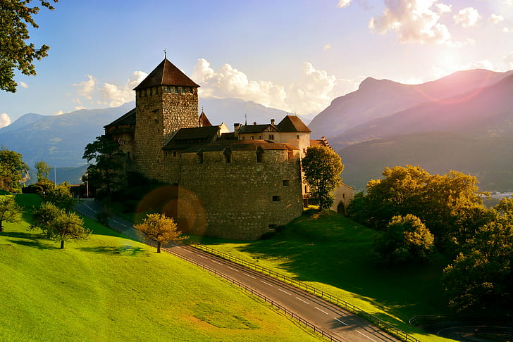 Vaduz Castle Interior, euro, scene, architecture, vaduz castle Free HD Wallpaper