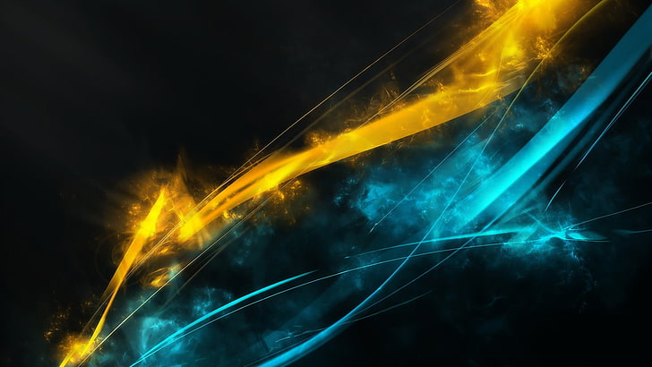 Abstract HD Only, night, black, black background, blue Free HD Wallpaper