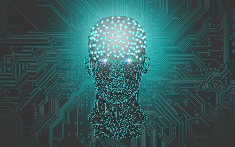 Artificial Intelligence Face, medicine, stimulation, solving, neurology Free HD Wallpaper