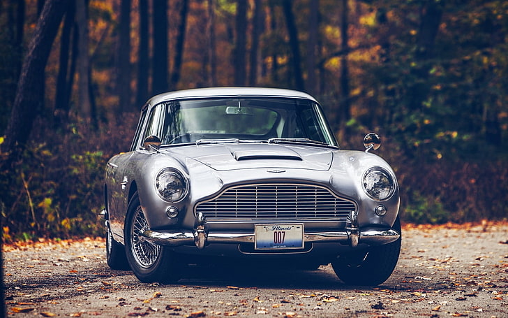 Aston Martin Classic Cars, no people, bumper, collectors car, chrome