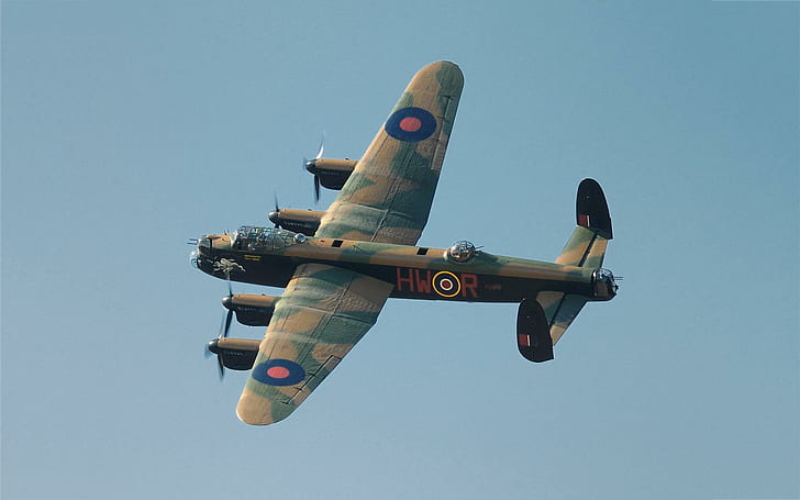 Avro Lancaster Bomber, avro, airplane, vintage aircraft, aircraft