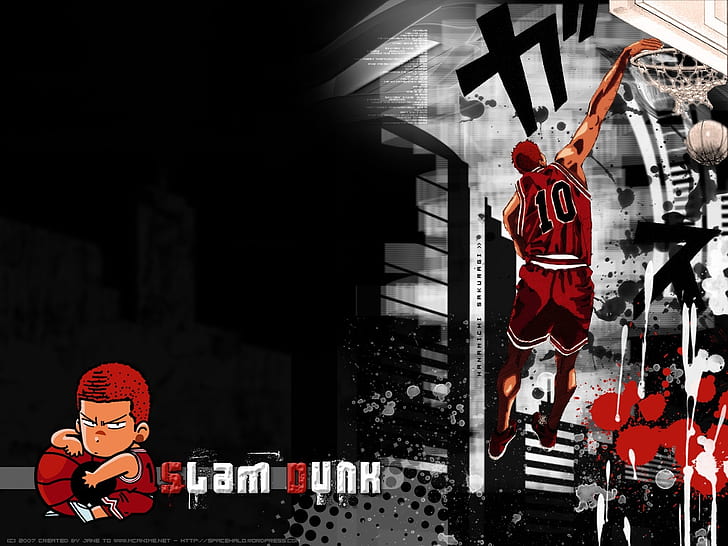 Basketball Slam Dunk Anime, anime, sports, Art, art Free HD Wallpaper