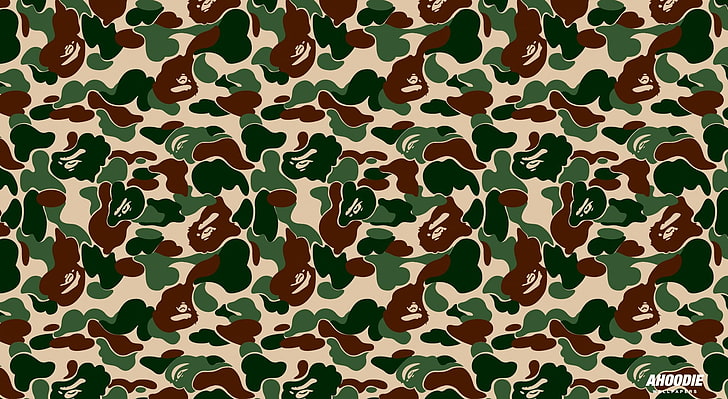 Bathing Ape Camo, abundance, green color, leaf, camo