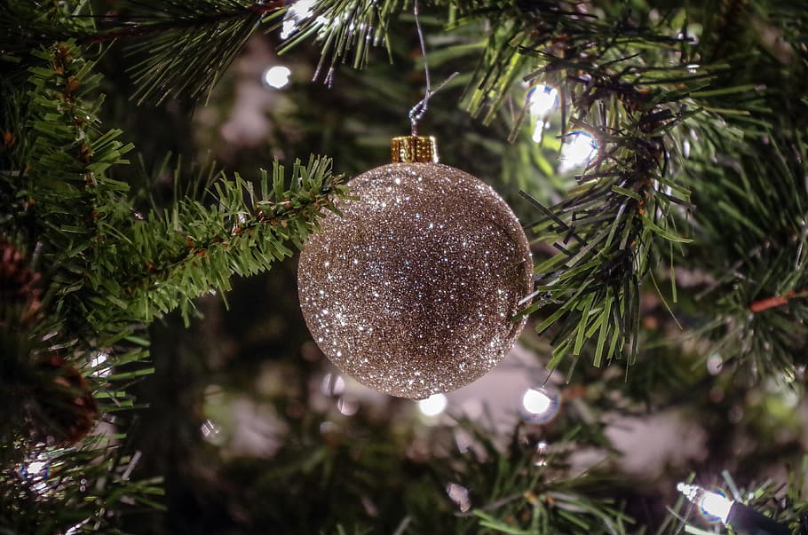 Christmas Ball Wreath, glitter, no people, ornament, christmas ornament Free HD Wallpaper