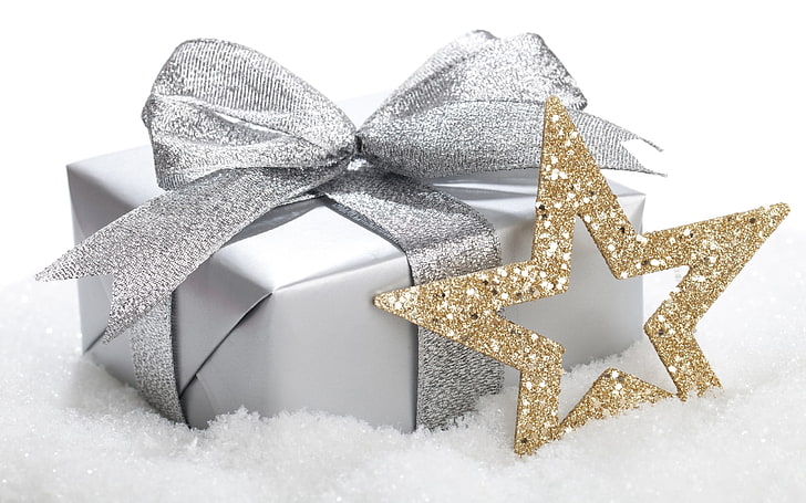 Christmas Lights Black, season, celebration, ribbon, box  container Free HD Wallpaper