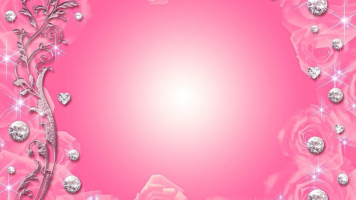 Cool Birthday, pink background, red, decoration, copy space Free HD Wallpaper