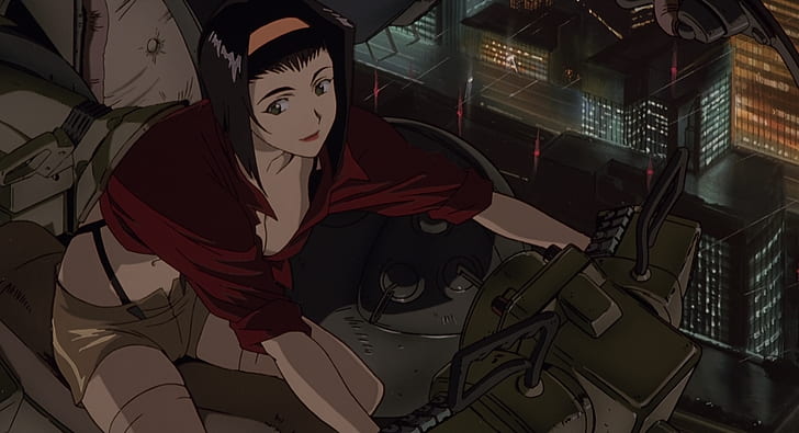 Cowboy Bebop GIF Aesthetic, female likeness, representation, decoration, human representation