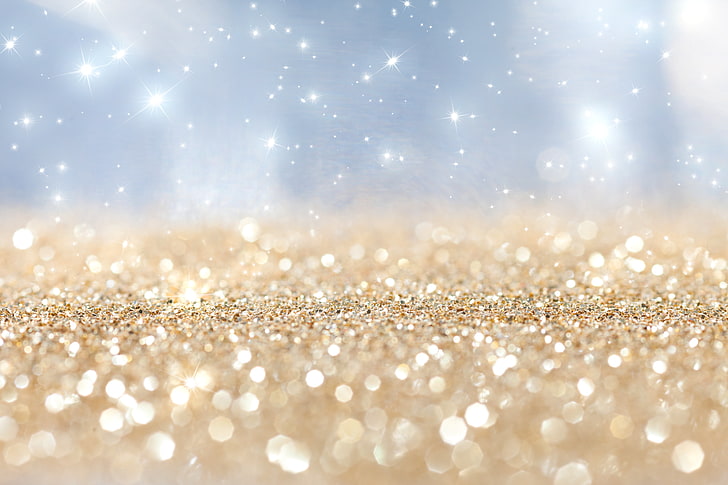 Dark Glitter, new years day, star shape, textured effect, celebration Free HD Wallpaper