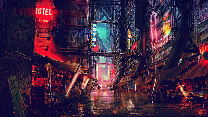 Futuristic Alien City Concept Art, transportation, concept art, cultures, no people Free HD Wallpaper