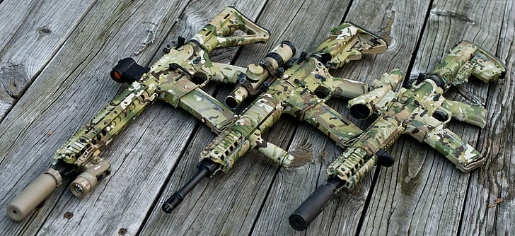 Green Multicam, semiautomatic, ammunition, us armed force, ar15 Free HD Wallpaper