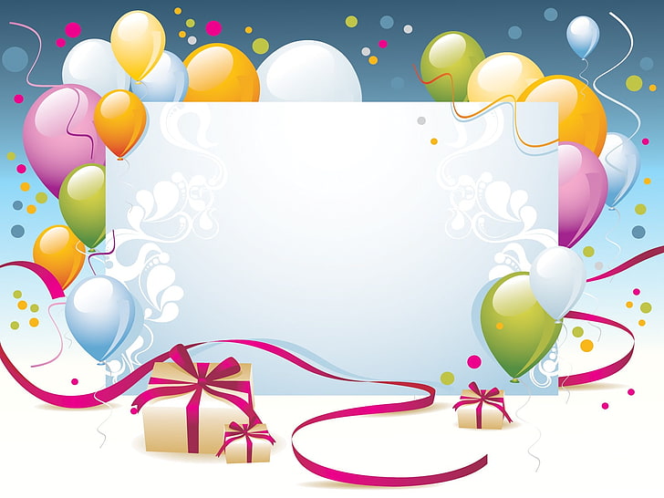 Happy Birthday Card Template Free, happy, birthday, holiday, celebration Free HD Wallpaper