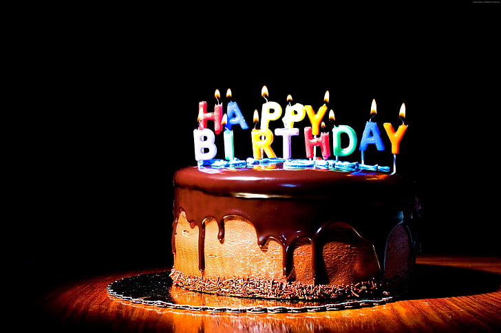 Happy Birthday Friend Cake, sweet, indoors, celebration, studio shot Free HD Wallpaper