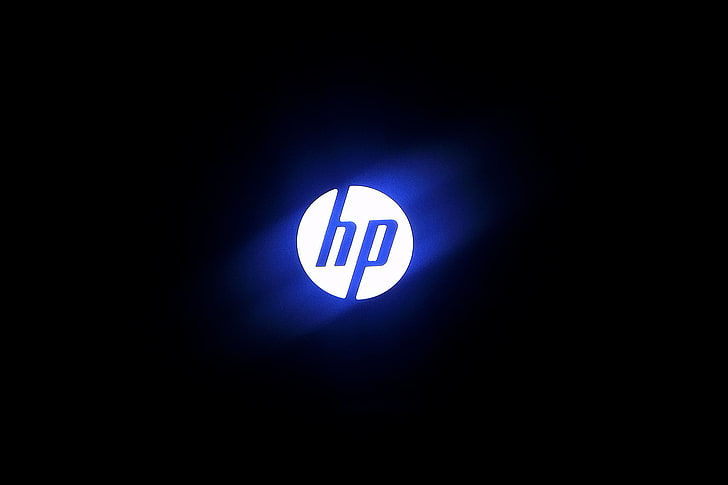 HP Blue, internet, symbol, glowing, guidance Free HD Wallpaper