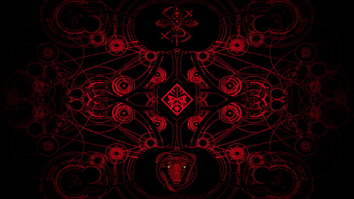 HP Omen, satan, red and black, abstract,, hp omen Free HD Wallpaper