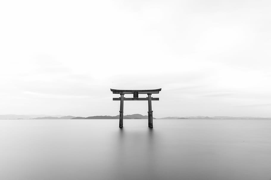 Japan Black and White, spirituality, landmark, heritage, shinto