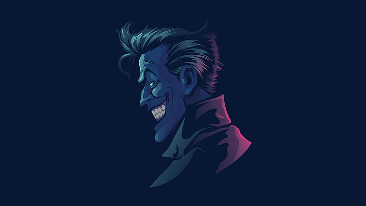 Joker LogoArt, vectto, villain, simple, comics