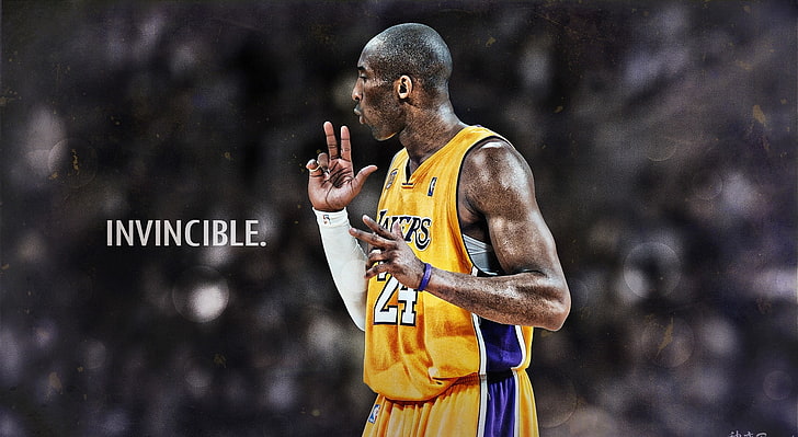 Kobe Bryant Champion, waist up, muscular build, one person, invincible Free HD Wallpaper