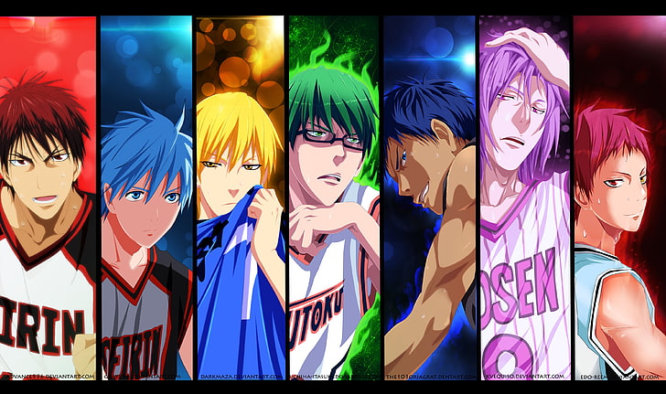 Kuroko No Basket Teams, blue, kuroko no basket, human representation, disguise Free HD Wallpaper