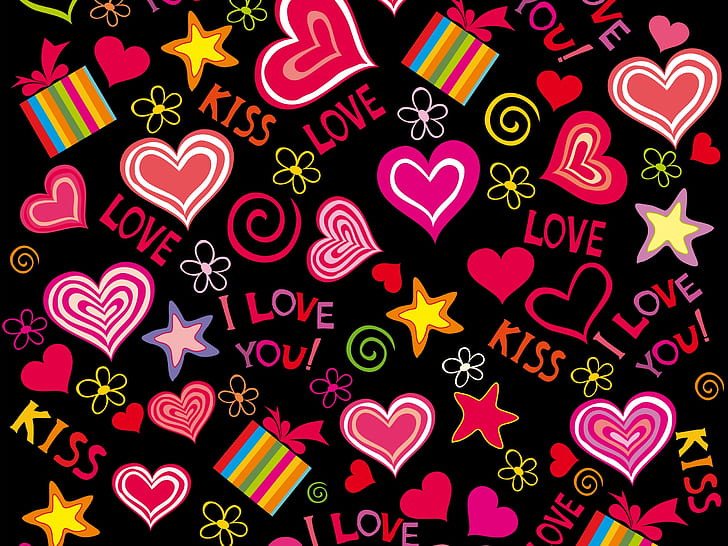 Love Heart Icon, day, valentine, hearts, love Free HD Wallpaper