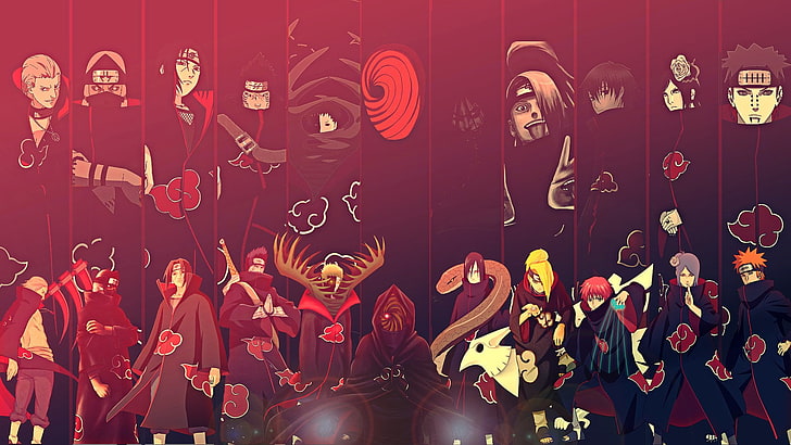 Naruto Akatsuki Itachi, creativity, art and craft, women, large group of people Free HD Wallpaper