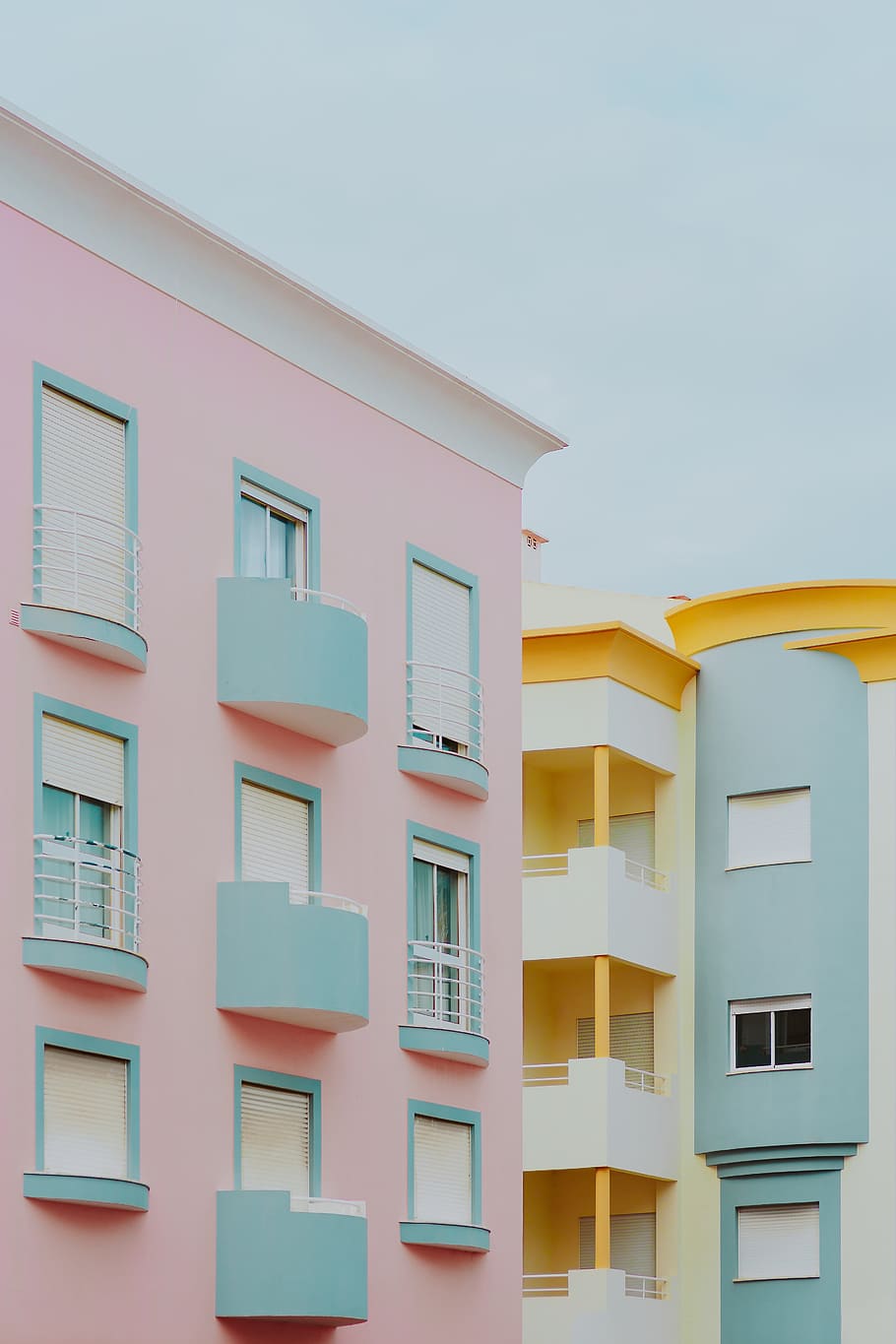 Pastel Pink Ombre, outdoors, portugal, contemporary, yellow