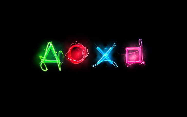 PS4 Game Logo, light  natural phenomenon, night, neon, abstract Free HD Wallpaper