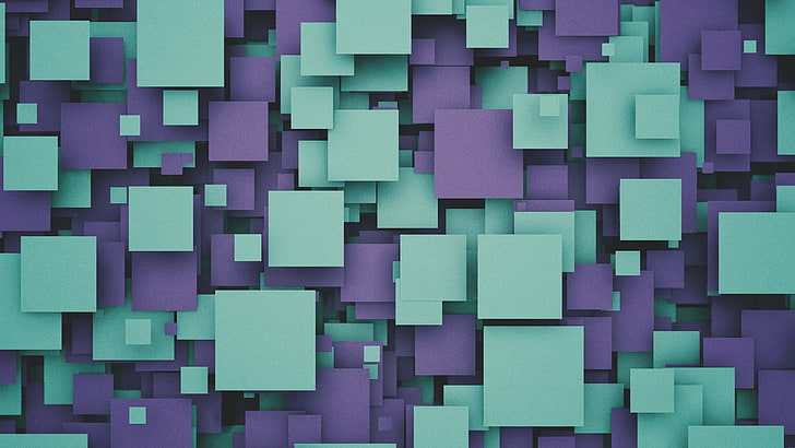 Purple Black Abstract 3D, message, brick, geometric shape, wall  building feature Free HD Wallpaper
