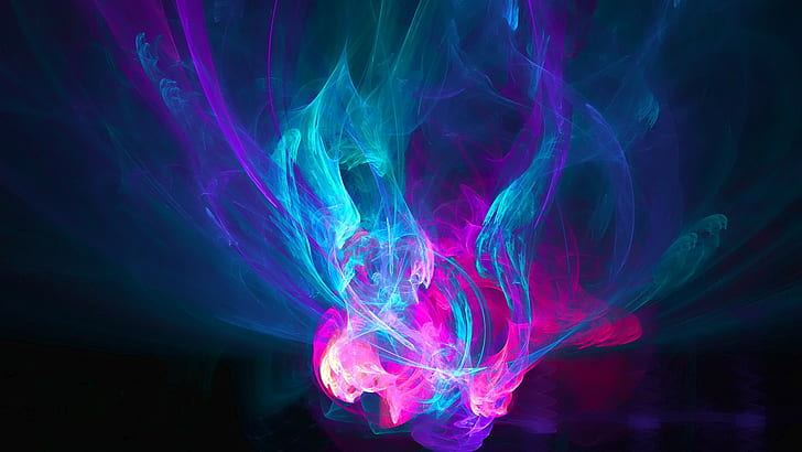 Purple Fire Art, pattern, science, abstract, no people Free HD Wallpaper