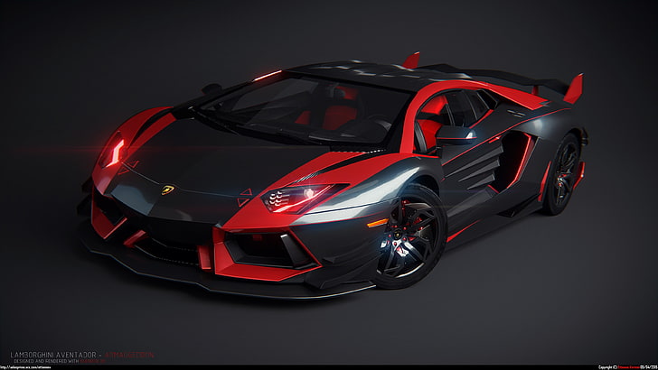 Red and Black Lambo, land vehicle, sport, motor racing track, transportation Free HD Wallpaper