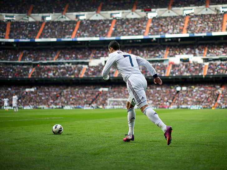 Ronaldo Soccer Ball, kick, cristiano, ronaldo, widescreen Free HD Wallpaper