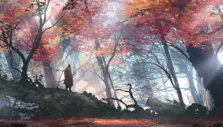 Sekiro Shadows Die Twice Fan Art, fall, sekiro shadows die twice, video game art, landscape Free HD Wallpaper