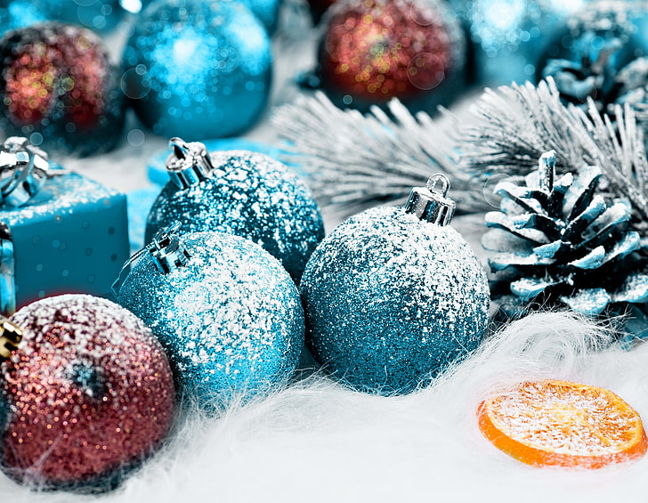 silver colored, closeup, gold colored, christmas Free HD Wallpaper