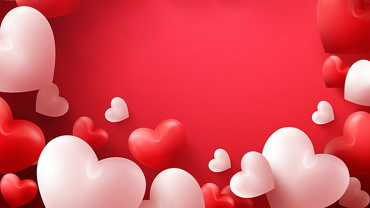 Valentine's Day Hearts, day, love, valentines, holiday Free HD Wallpaper