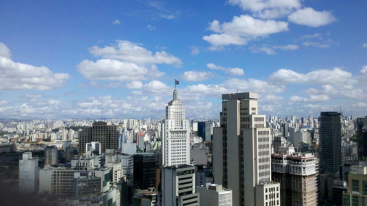 Aerial View Building, view, urban, sao, sky