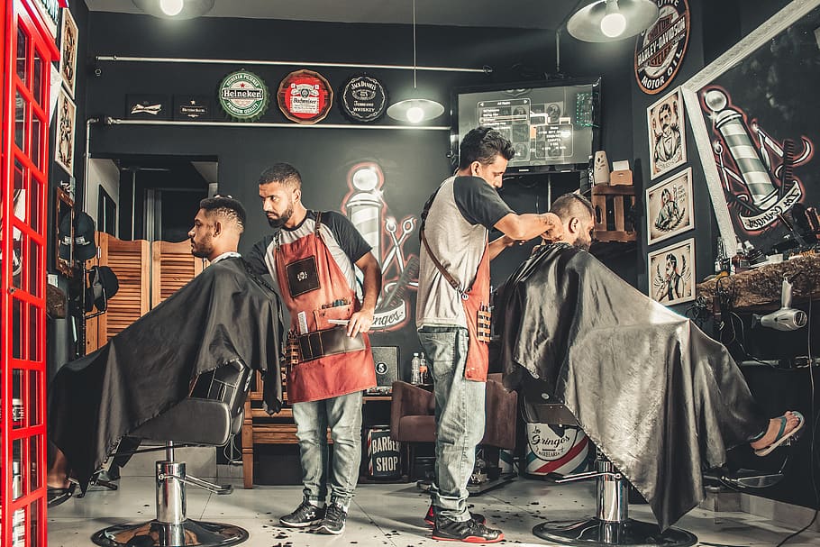 Barber Shops Women, lighting equipment, people, casual clothing, real people