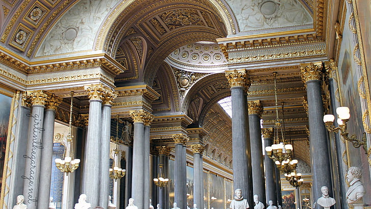 Chateau Versailles, Château, marble, chteau de versailles, palace,