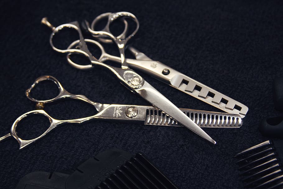 Circular Scissors, high angle view, scissors, still life, sharp