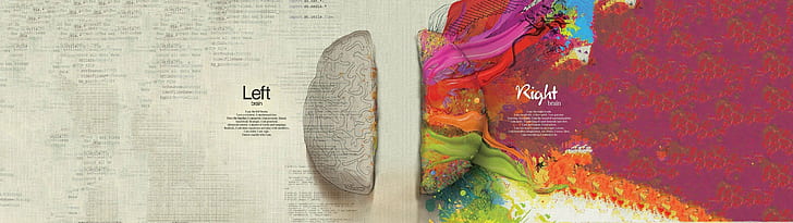 creativity, multiple display, brain Free HD Wallpaper