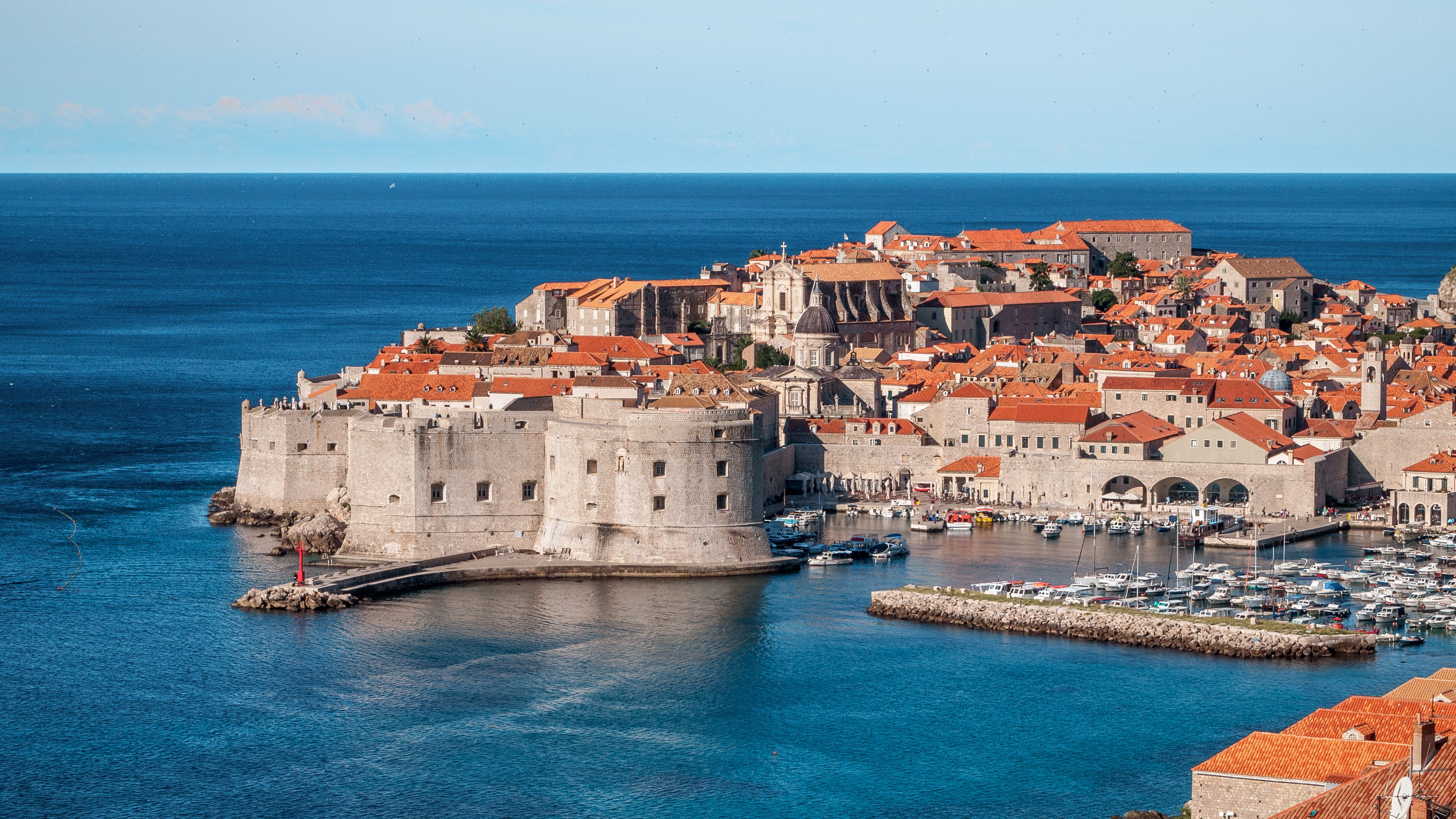 Dubrovnik Riviera, crotia, ocean, red, built structure