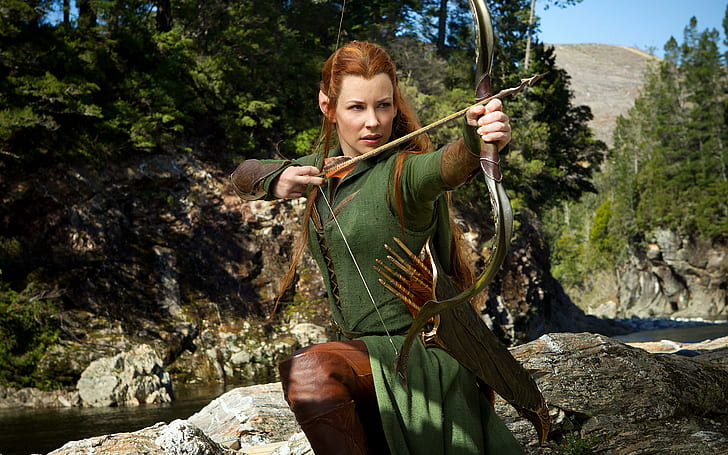 Evangeline Lilly Long Hair, lilly, tauriel, hobbit, evangeline