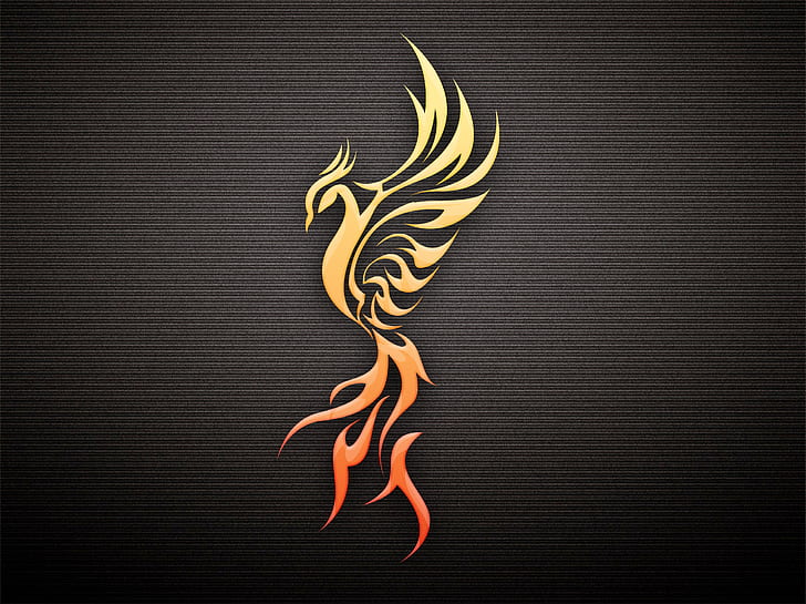 Fire Phoenix Tattoo, phoenix, bird, dark, profile, Free HD Wallpaper