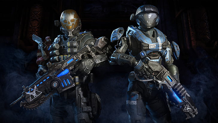 Gears 5 DLC, halo, crossover, halo reach, video game Free HD Wallpaper