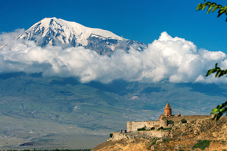 Gunung Ararat, famous place, town, no people, sky Free HD Wallpaper