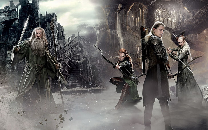 Hobbit Film, females, ian mckellen, thranduil, men Free HD Wallpaper