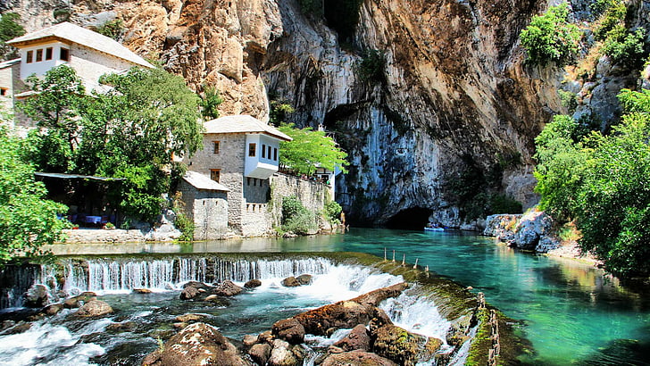 Hotel Ada Blagaj, religion, house, old, defensive structure Free HD Wallpaper