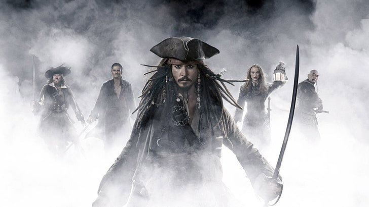 jack sparrow, orlando bloom, keira knightley, chow yunfat Free HD Wallpaper