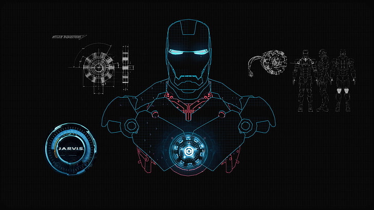 Jarvis Iron Man, design, ideas, front view, people Free HD Wallpaper