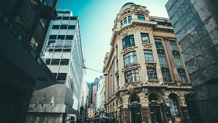 Landmark Structures, sao paulo, centro cultural banco do brasil, brazil, sky Free HD Wallpaper