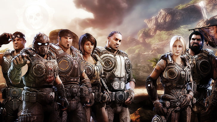 LEGO Gears of War, human representation, nature, sky, art and craft Free HD Wallpaper