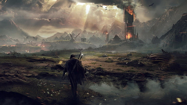 Middle Earth Shadow of Mordor Map, asia, mountain, technology, fantasy Free HD Wallpaper